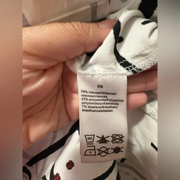 Rundholz cap sleeve midi shift dress XS wearable art - Picture 4 of 5